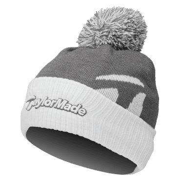 TaylorMade Bobble Beanie Hat - Charcoal heather