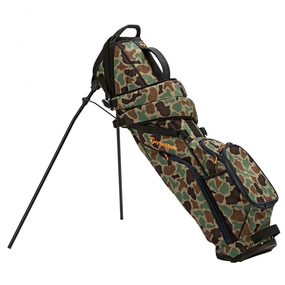 TaylorMade Flextech Carry Stand Golf Bag - Camo Orange - Bags from