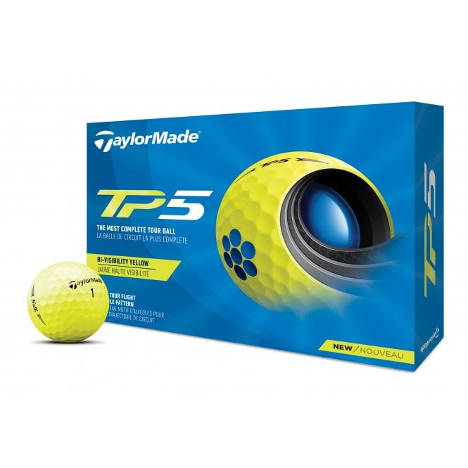 TaylorMade  TP5 Yellow Golf Balls- Personalised Logo or Text