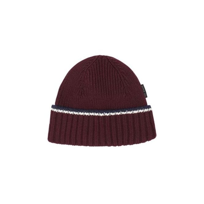 Ted Baker  Stroll Ribbed Knit Hat - Dark Red