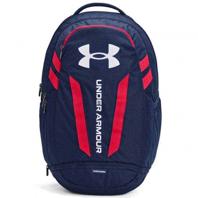 Under Armour Hustle 5.0 Backpack Academy/Red/White