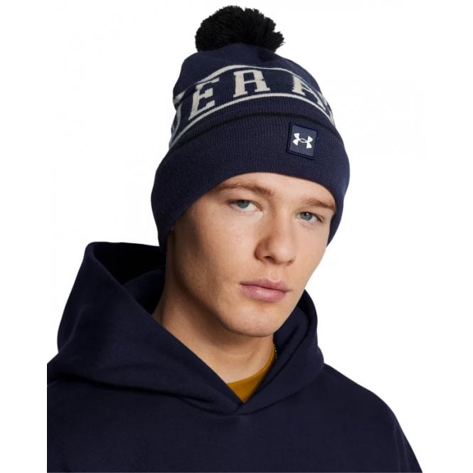 Under Armour  M Halftime Pom Beanie Midnight/Summit White