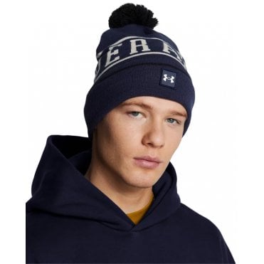 Under Armour M Halftime Pom Beanie Midnight/Summit White