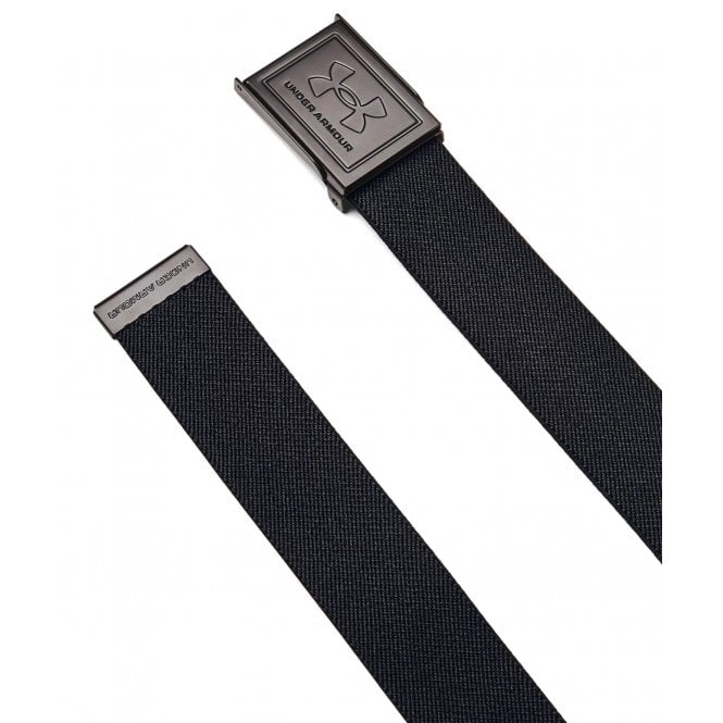 Under Armour  M Stretch Webbing Belt Black/CASTLEROCK - OSFM