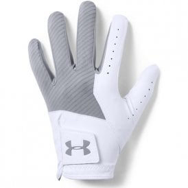 Under Armour Medal Golf Glove - White/Grey