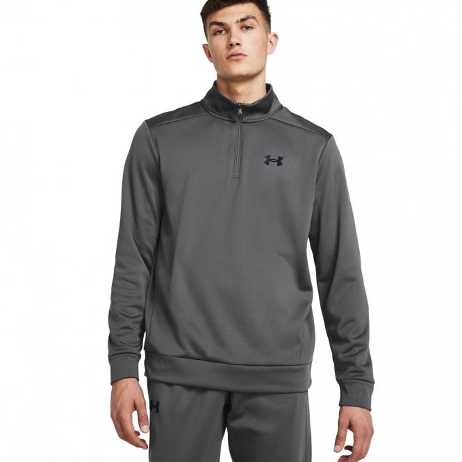 Under Armour  Mens Armour Fleece ?? Zip CASTLEROCK/Black