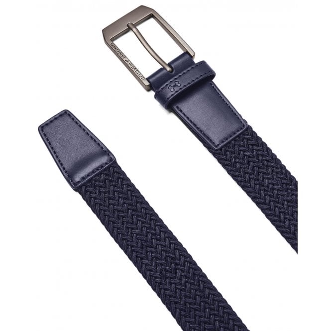 Under Armour  Mens Braided Golf Belt Midnight Navy