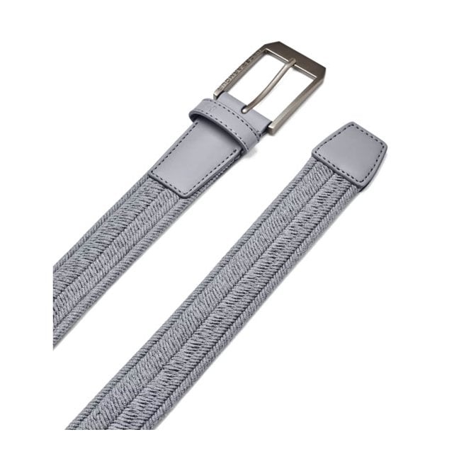 Under Armour  Mens Braided Golf Belt - Steel