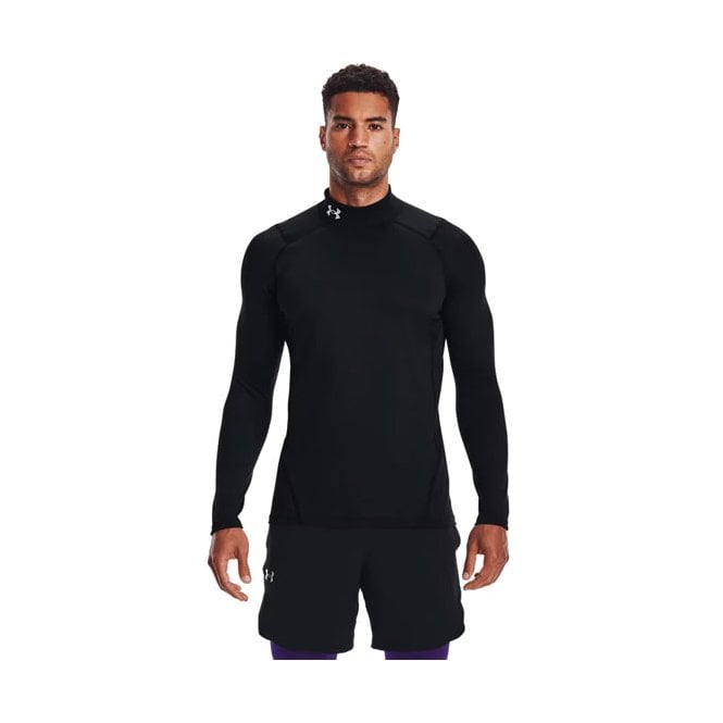 Under Armour  Mens ColdGear Armour Fitted Mock - Black