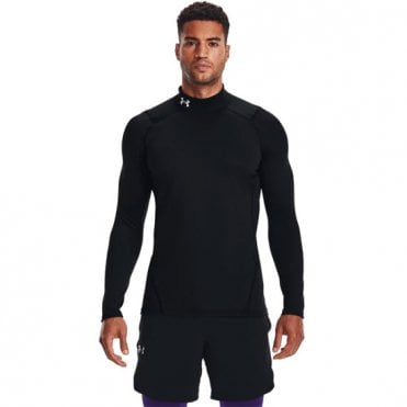 Under Armour Mens ColdGear Armour Fitted Mock - Black