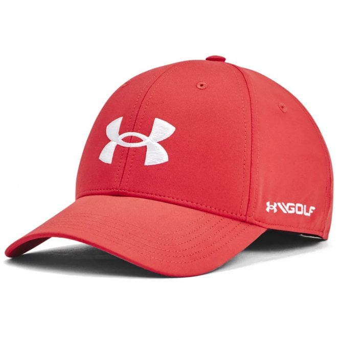 Under Armour  Mens Golf96 Hat Red Solstice/White
