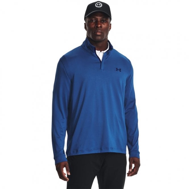 Under Armour  Mens Playoff 1/4 Zip Blue Mirage/Navy