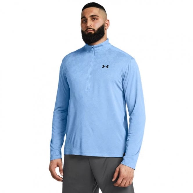 Under Armour  Mens Tech Vent Geode ½ Zip Horizon Blue/Black