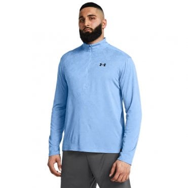 Under Armour Mens Tech Vent Geode ½ Zip Horizon Blue/Black