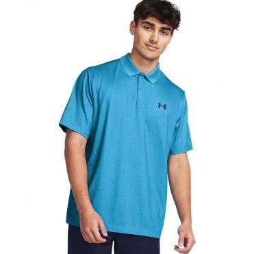 Under Armour Perf 3.0 Printed Polo Capri/Black
