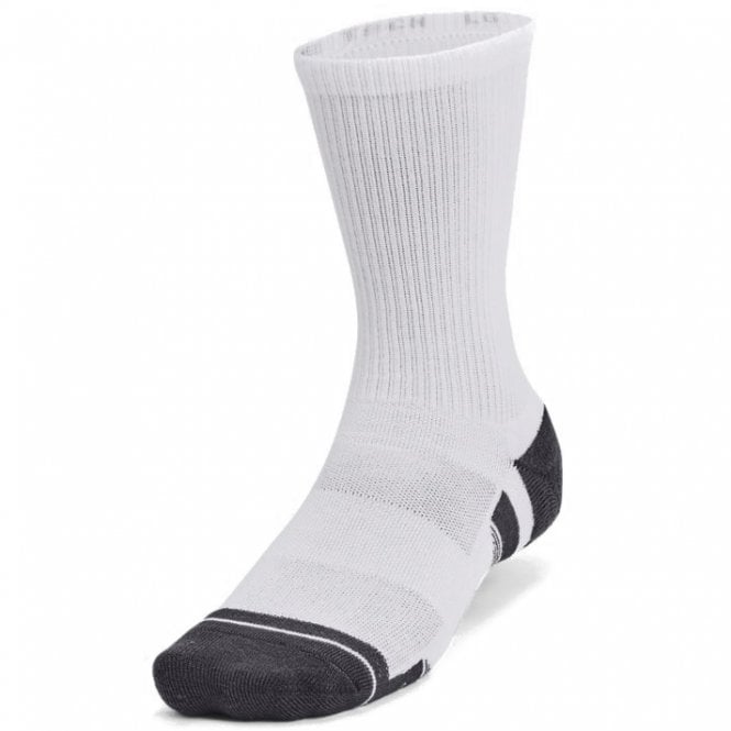 Under Armour  Performance Tech 3pk Crew Socks White