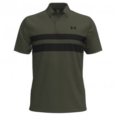 Under Armour Playoff 3.0 Stripe Polo Marine OD Green/Black