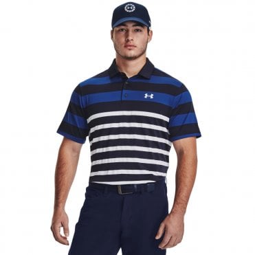 Under Armour Playoff 3.0 Stripe Polo Midnight Navy/Blue