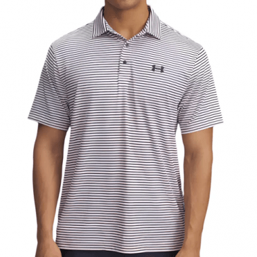 Under Armour Playoff 3.0 Stripe Polo Prime Pink/Navy