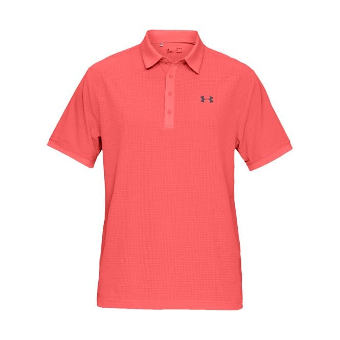 Under Armour  Playoff Vented Polo - Blitz Red/Pitch Gray