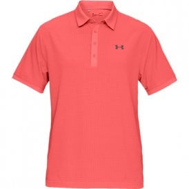 Under Armour Playoff Vented Polo - Blitz Red/Pitch Gray
