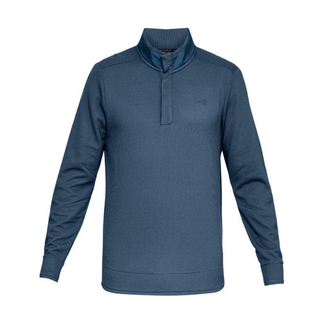 Under Armour  Sweaterfleece Snap Mock - Static Blue