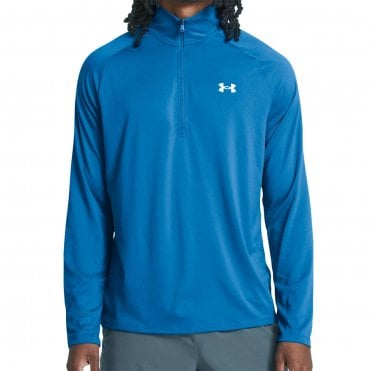 Under Armour Tech ½ Zip Long Sleeve Photon Blue/White