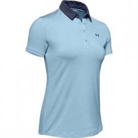 Under Armour Zinger Short Sleeve Polo - Blue Frost/Ink